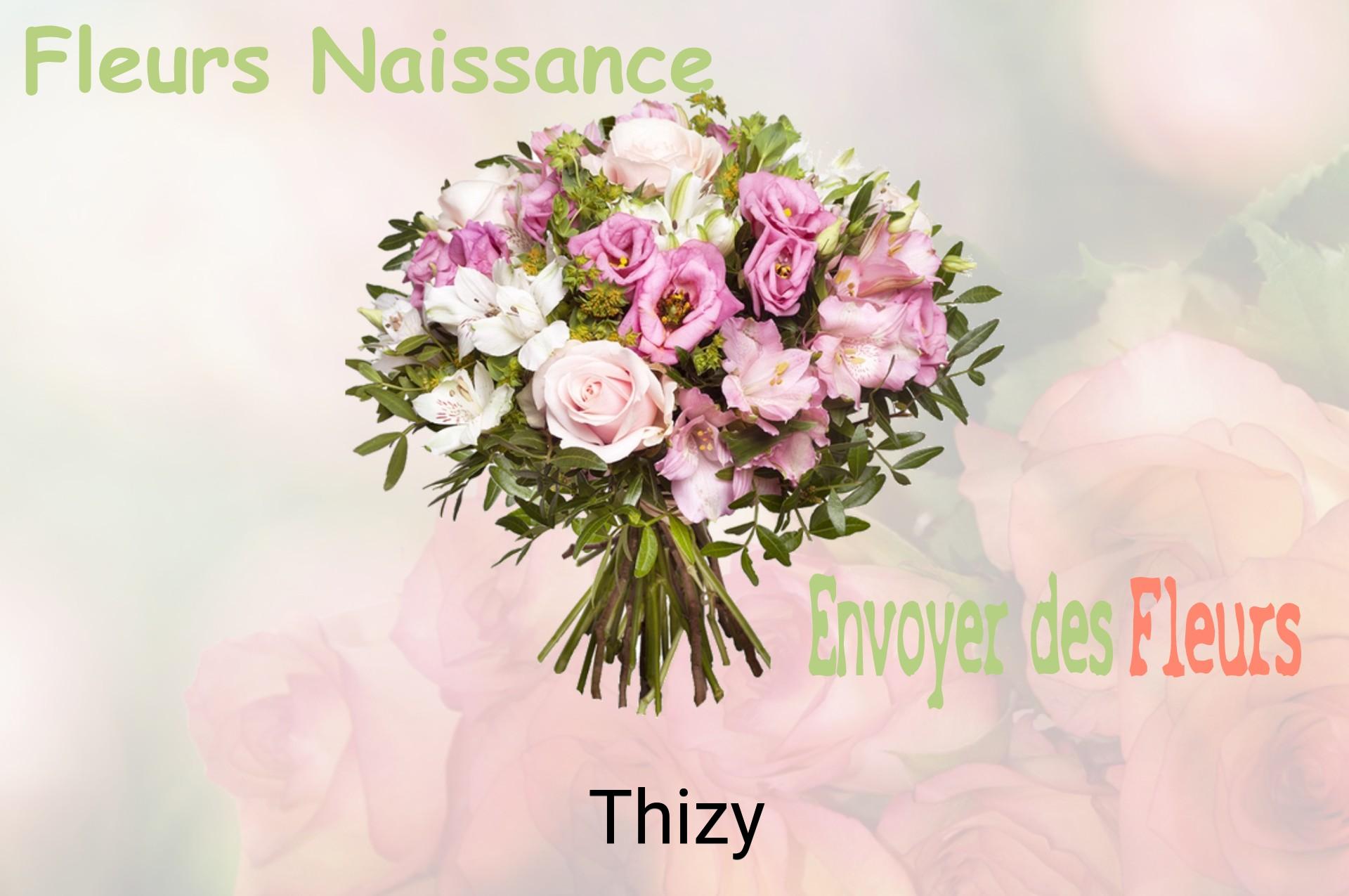 Bouquet de fleurs de naissance livré à Thizy